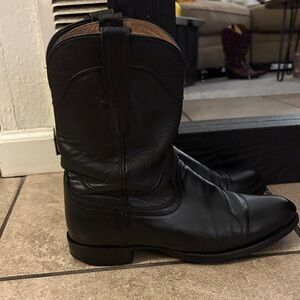 Tecovas Black Leather Western Boots